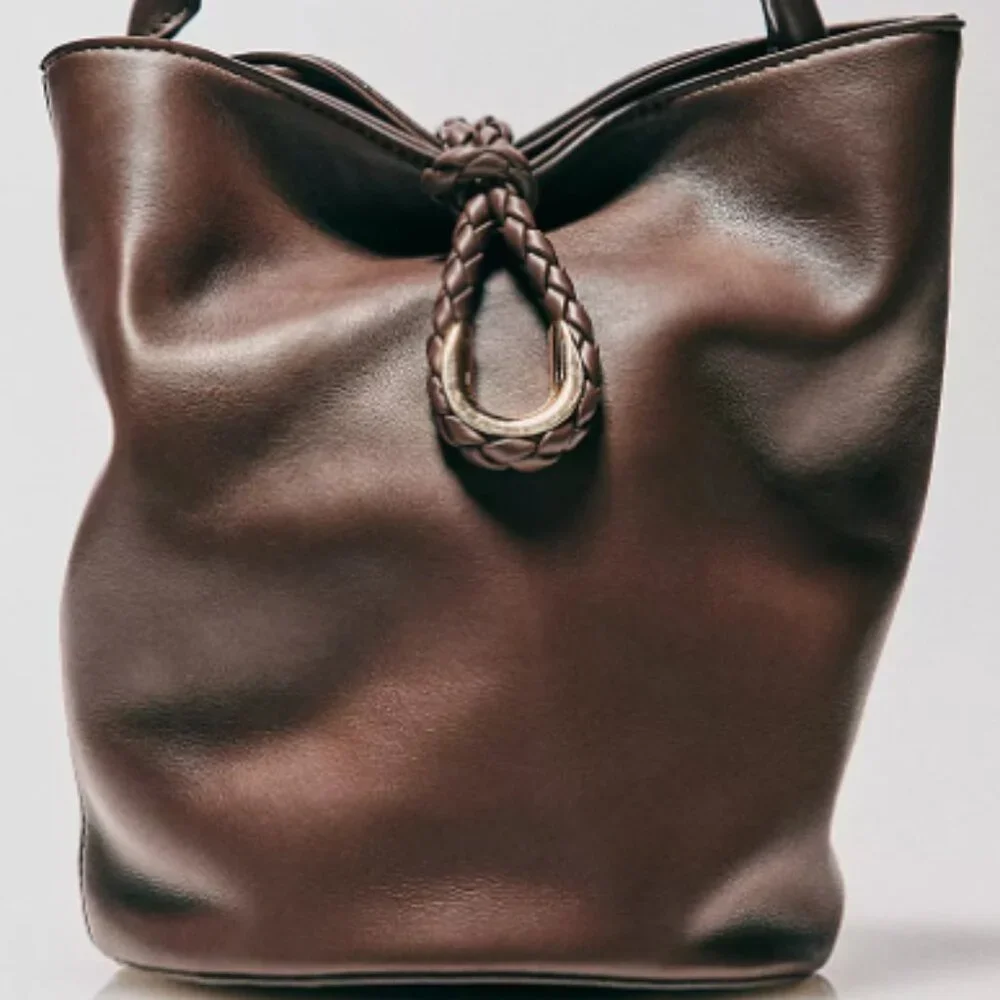 Aota Twist Tie Top-Handle Bucket Bag - Anthropologie - Picture 2 of 13